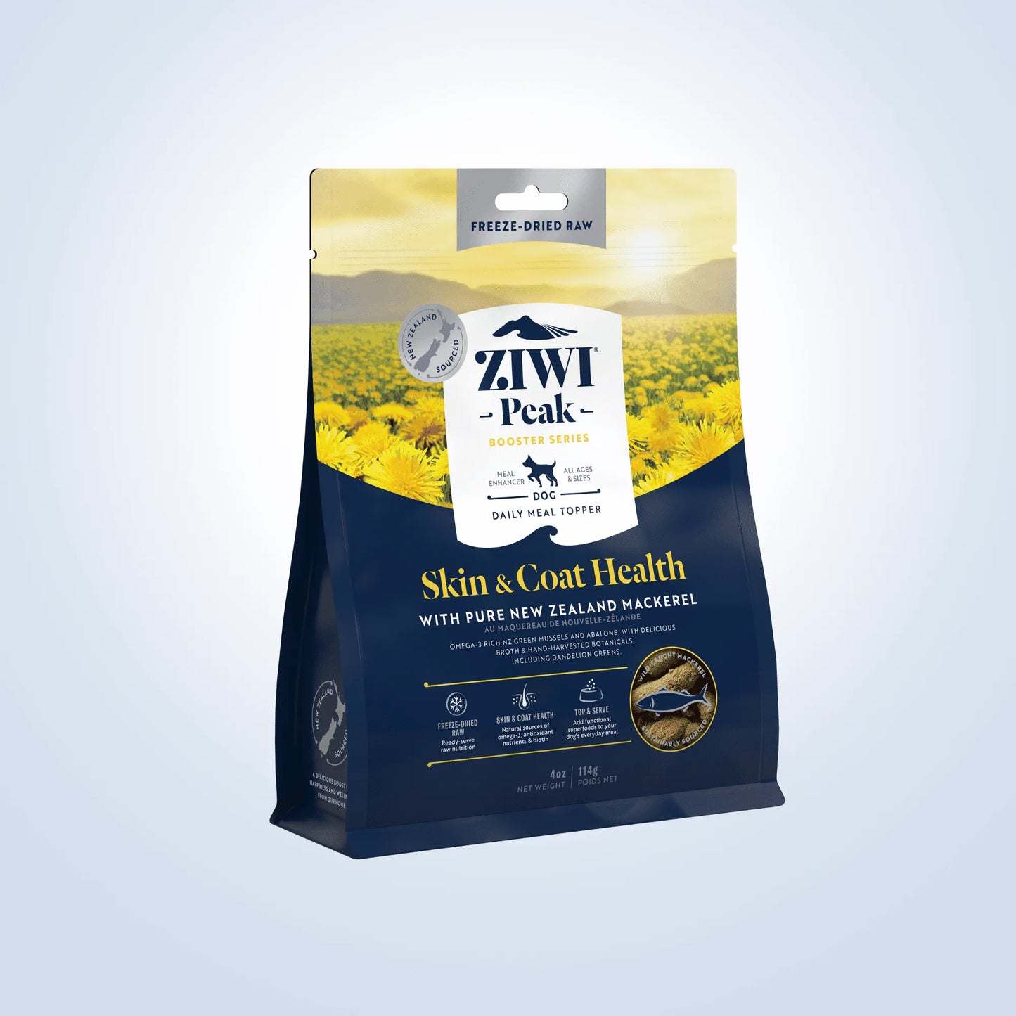 Ziwi Peak Freeze Dried Dog Booster Mackerel Skin & Coat dog treats
