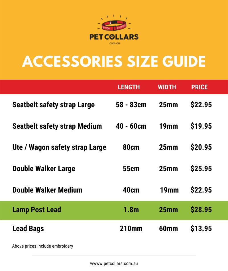 custom lamp post lead size guide