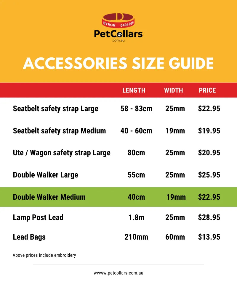pet double walker size guide