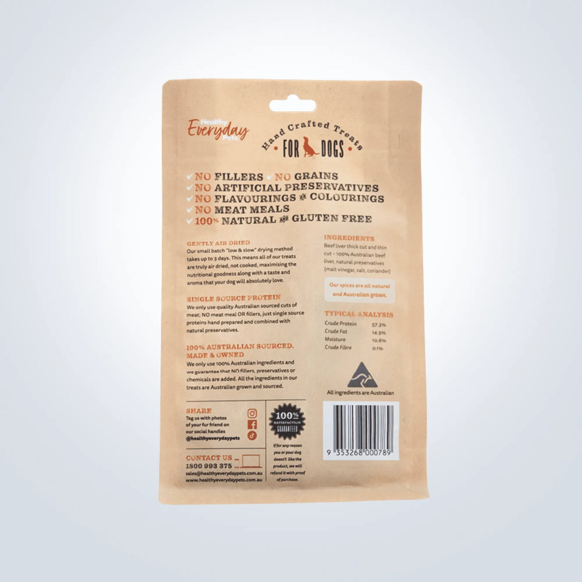 Healthy Everyday Pets Beef Liver Thins dog treats