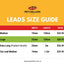 custom pet lead size guide