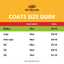 personalised dog coat size guide