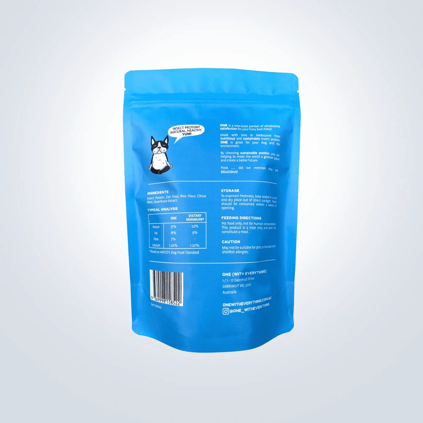 ONE WITH EVERYTHING Large Protein Bites dog treats