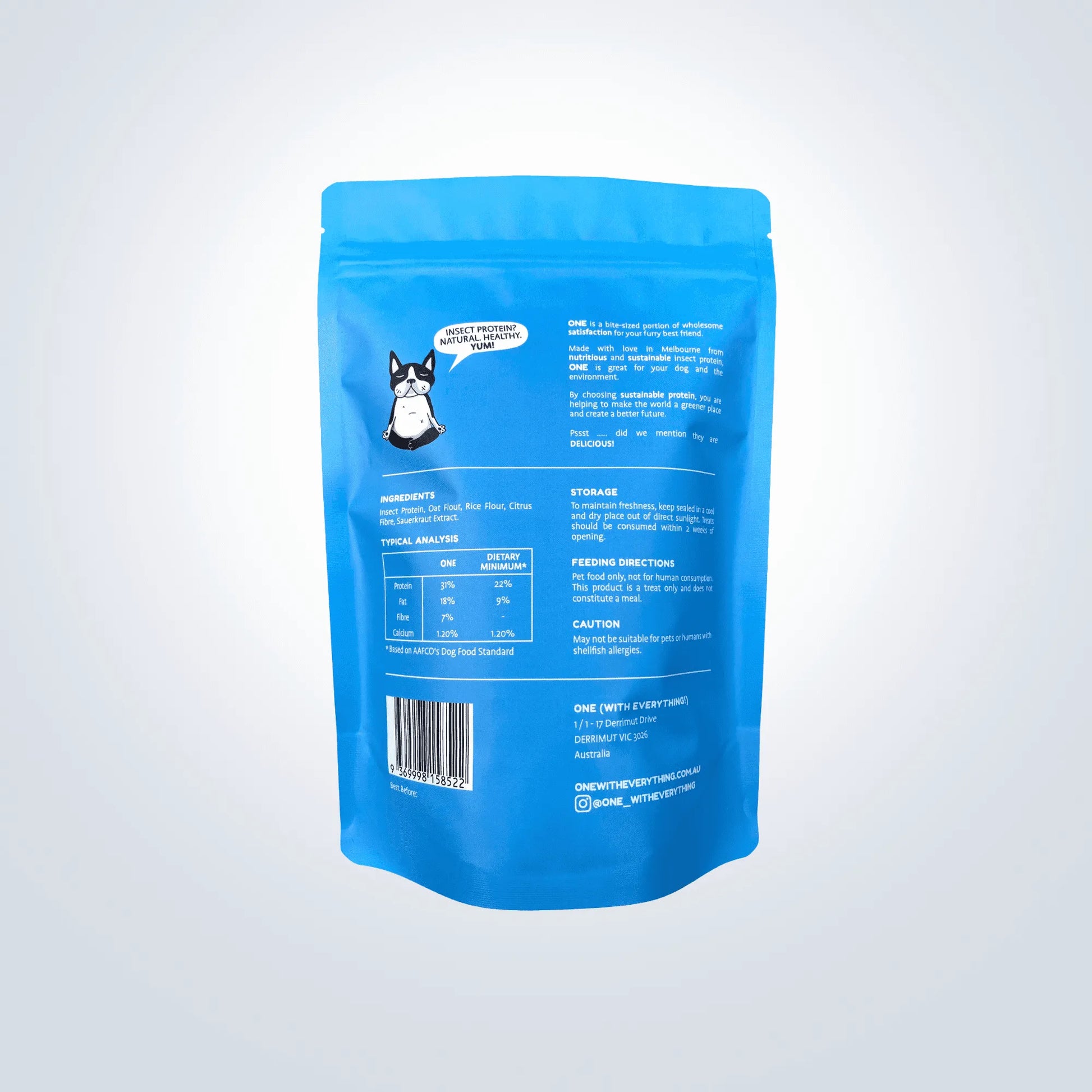 ONE WITH EVERYTHING Large Protein Bites dog treats
