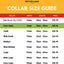 custom pet collar size guide