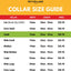 custom pet collar size guide