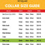 custom pet collar size guide