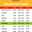 custom pet collar size guide