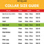 custom pet collar size guide