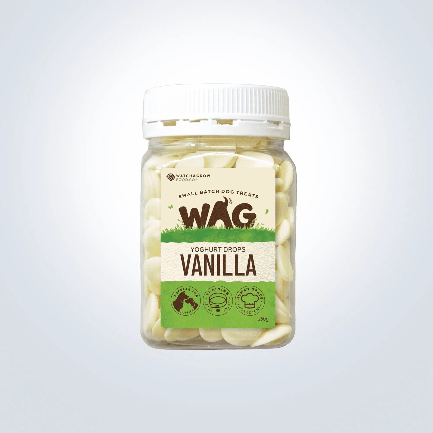 WAG Vanilla Yoghurt Drops dog treats