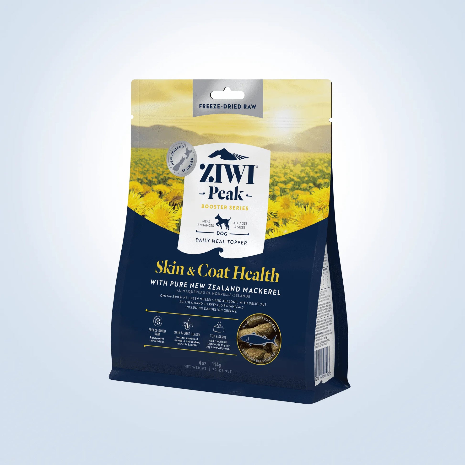 Ziwi Peak Freeze Dried Dog Booster Mackerel Skin & Coat dog treats