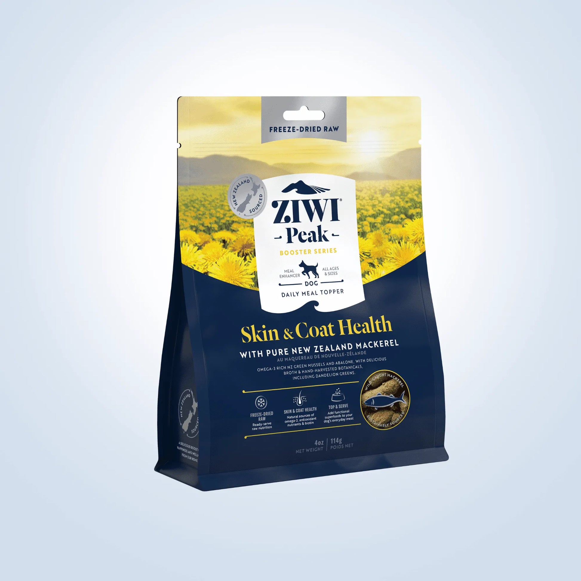 Ziwi Peak Freeze Dried Dog Booster Mackerel Skin & Coat dog treats